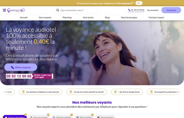 Page d'accueil de cassiopee-avenir.com