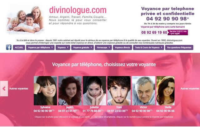 Page d'accueil de divinologue.com