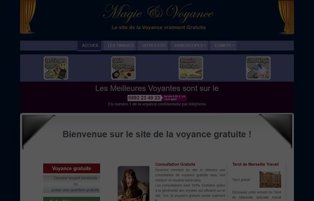 Page d'accueil de magie-voyance.com
