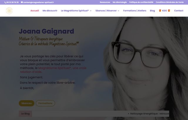 Page d'accueil de magnetisme-spirituel.fr