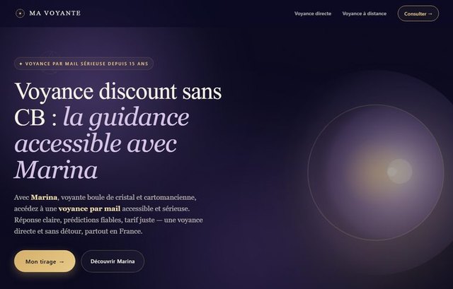Page d'accueil de mavoyante.org