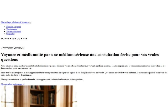 Page d'accueil de medium--voyance.com