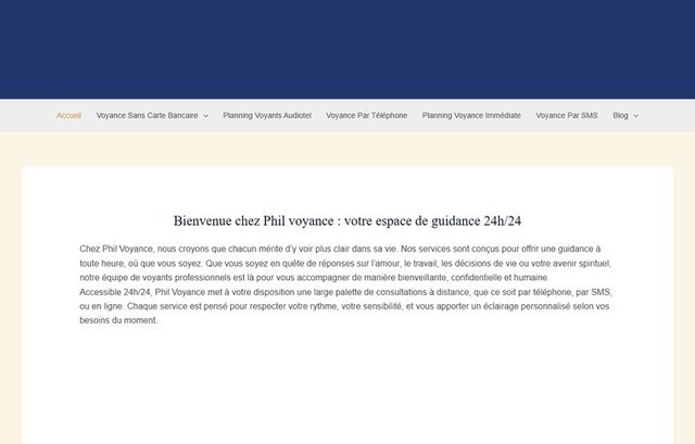Page d'accueil de phil-voyance.com