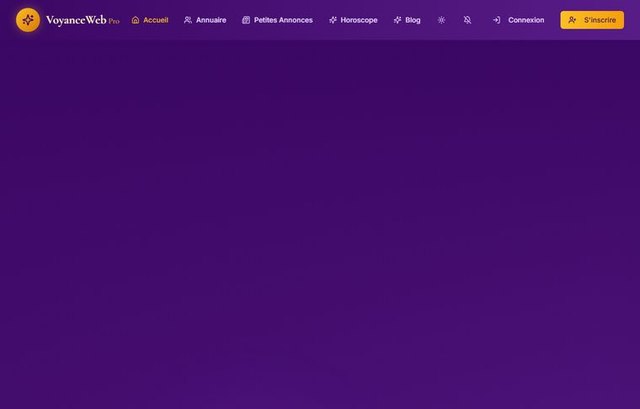 Page d'accueil de voyanceweb.pro